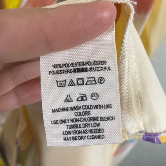 Free People Dream Free Mini Tunic Slip Dress Yellow - Picture 10 of 10